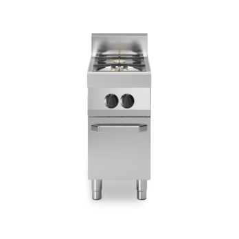 Piano di cottura gas, 2 fuochi su armadio con porte Cod. F70/40PCGB/P