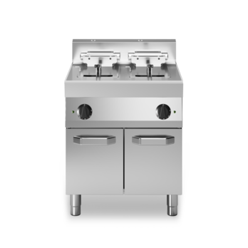 Electric fryer on cabinet with doors, 2 tanks capacity 10+10 lt Code. F70/70FRES/2V10/P