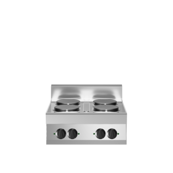 Piano di cottura elettrico 4 piastre versione top Cod. F70/70PCE/T
