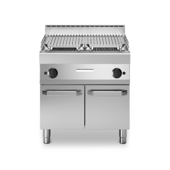 Griglia a pietra lavica su armadio con porta Cod. F70/80GRLI/P