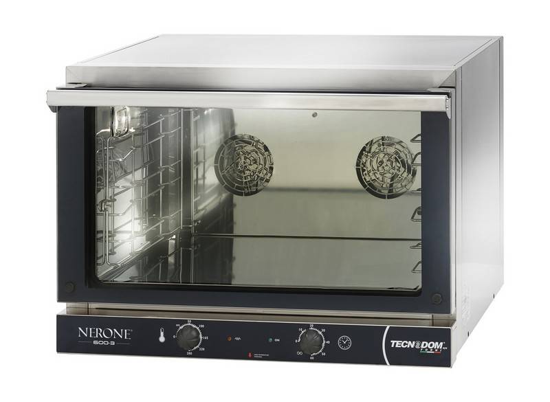 FORNO CONVENZIONE ELETTRICO VENTILATO PER PASTICCERIA, CAPACITa 3 TEGLIE DA MM 600X400 (ESCLUSE), VERSIONE CON COMANDI MANUALI