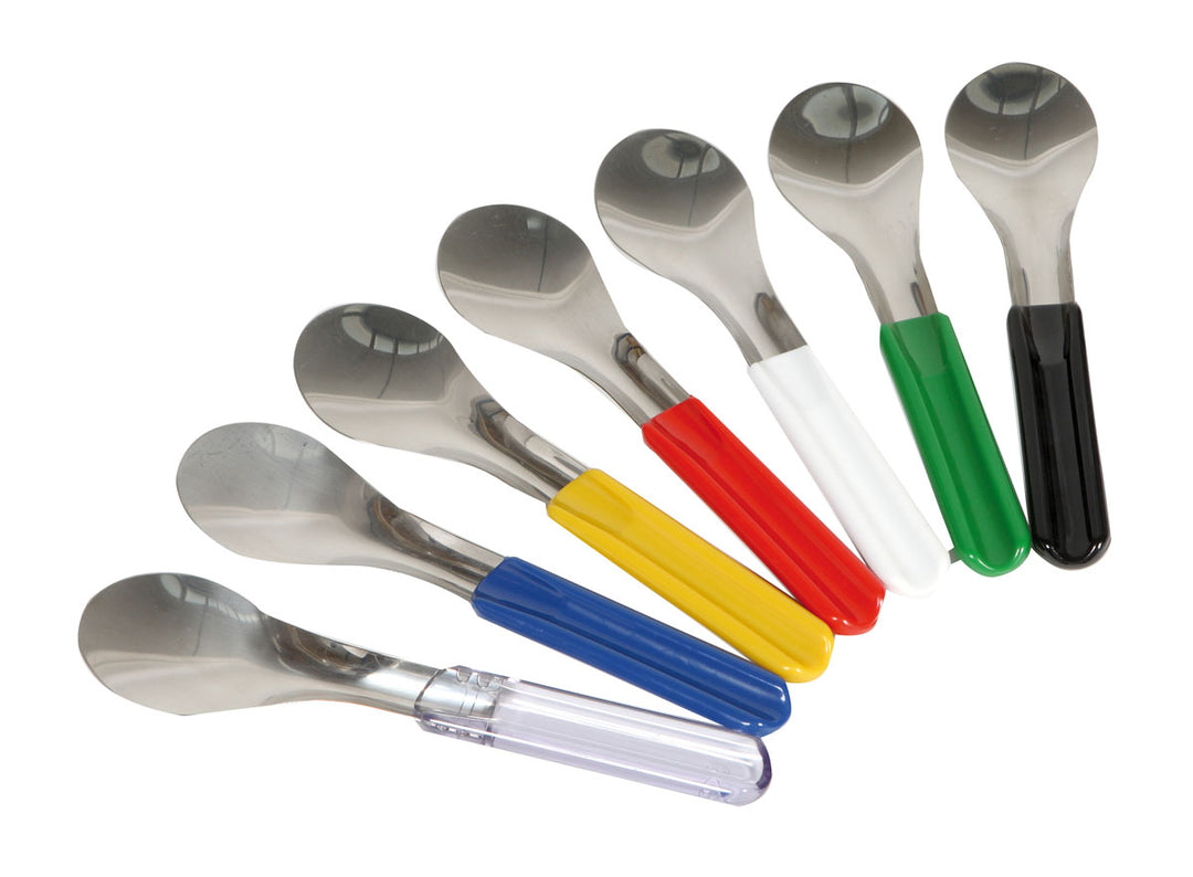 Ice cream scoop with colored nylon handle