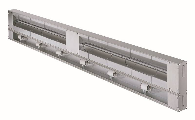 MENSOLA RISCALDANTE AD INFRAROSSI CON ILLUMINAZIONE 610MM