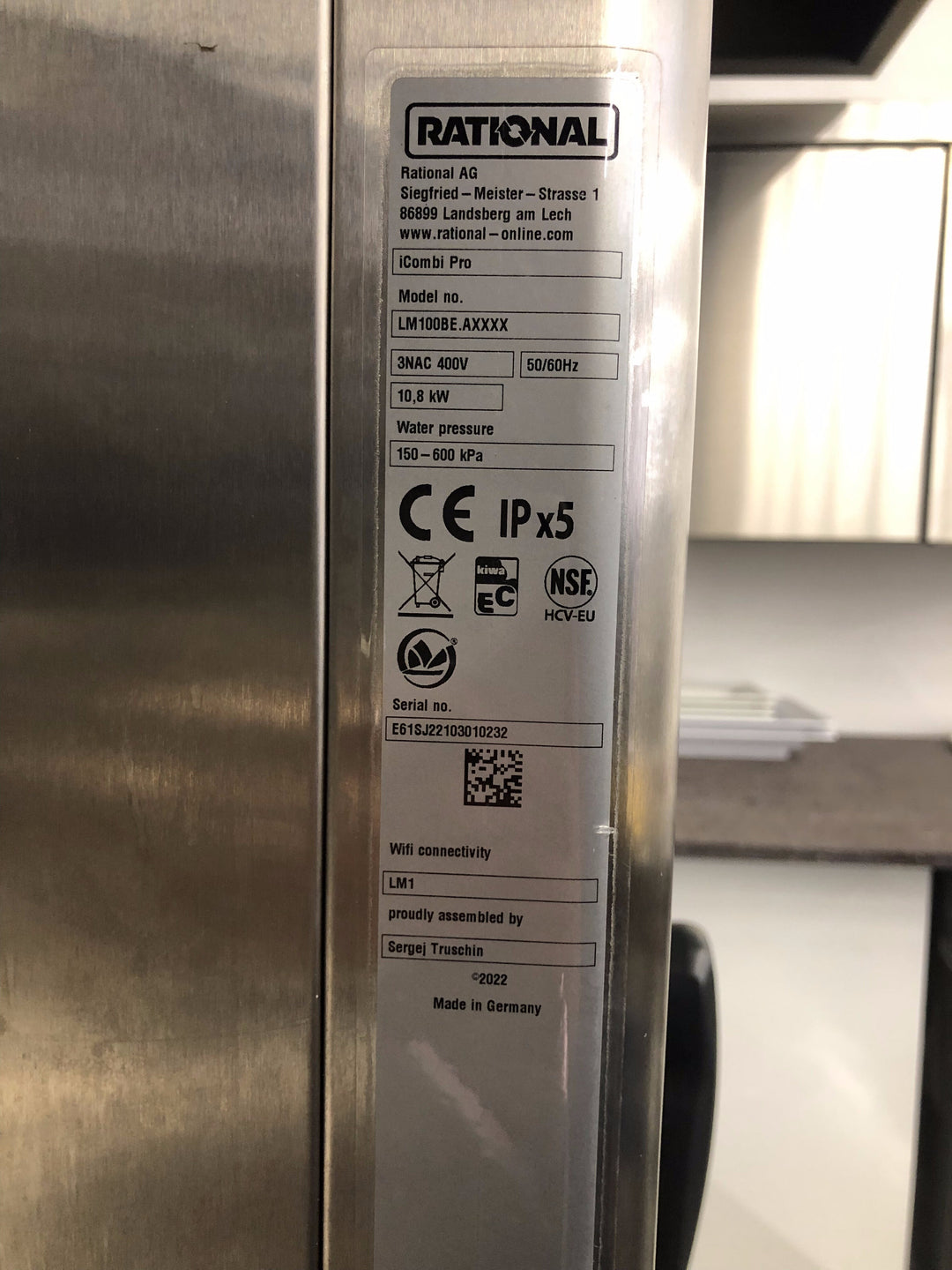 Forno Rational iCombi Pro 61 elettrico sala dimostrativa