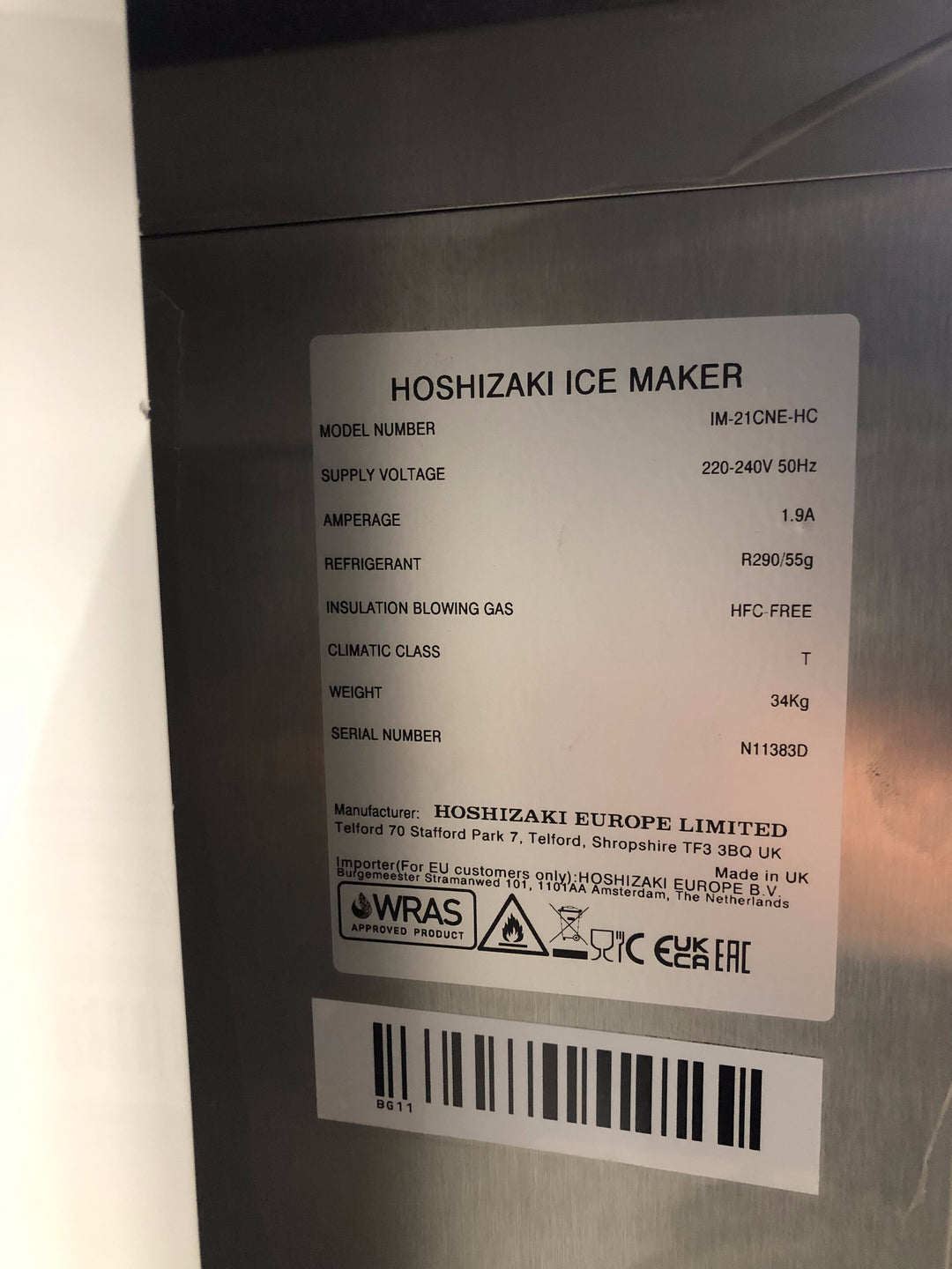 Produttore di ghiaccio Hoshizaki IM21