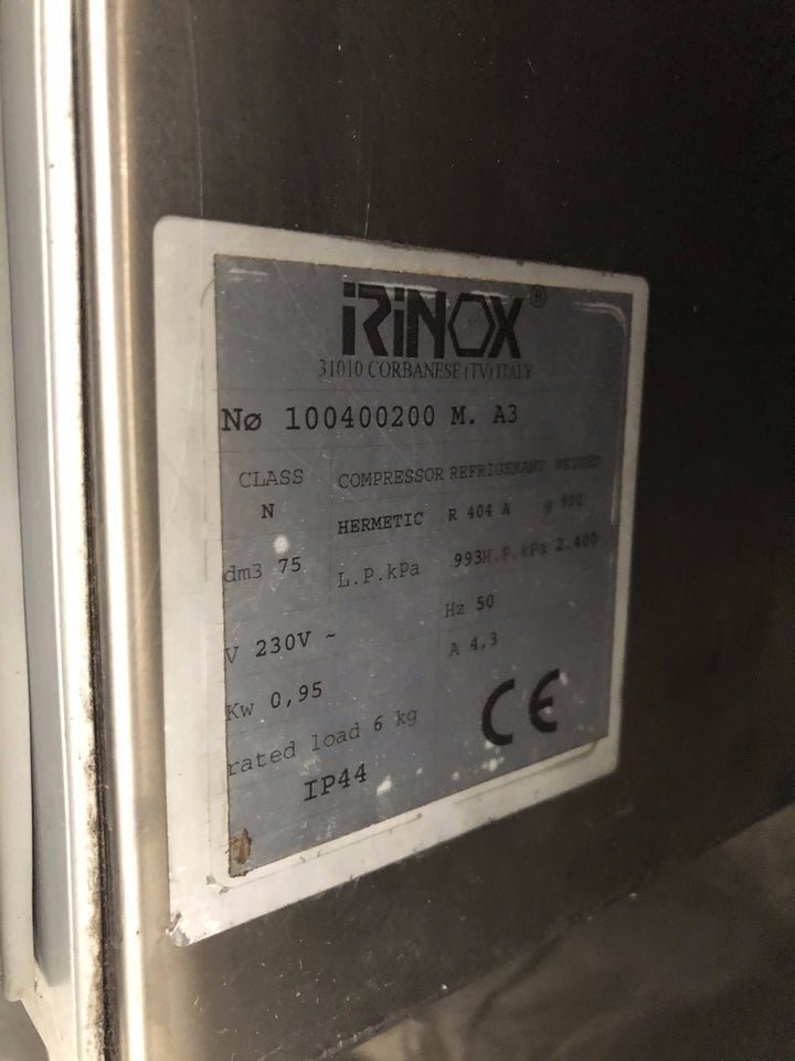 Abbattitore di temperatura Irinox 3 teglie