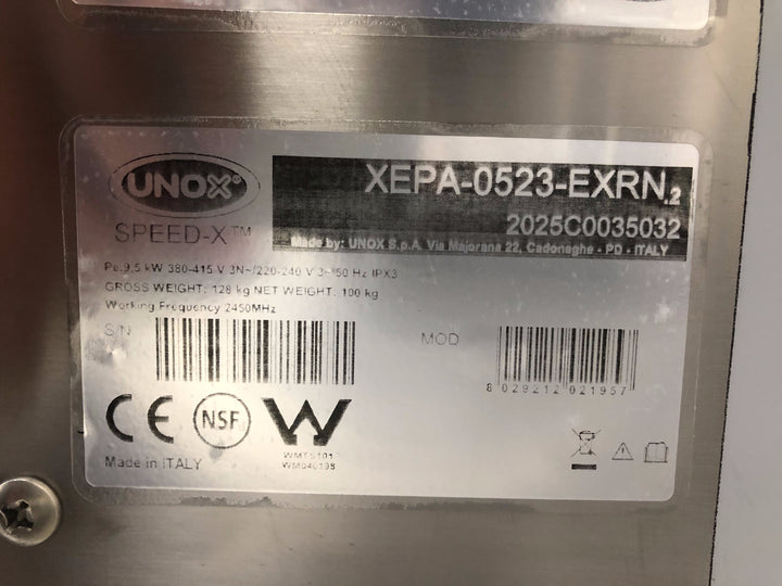 Forno Unox Speed-X - sala espositiva