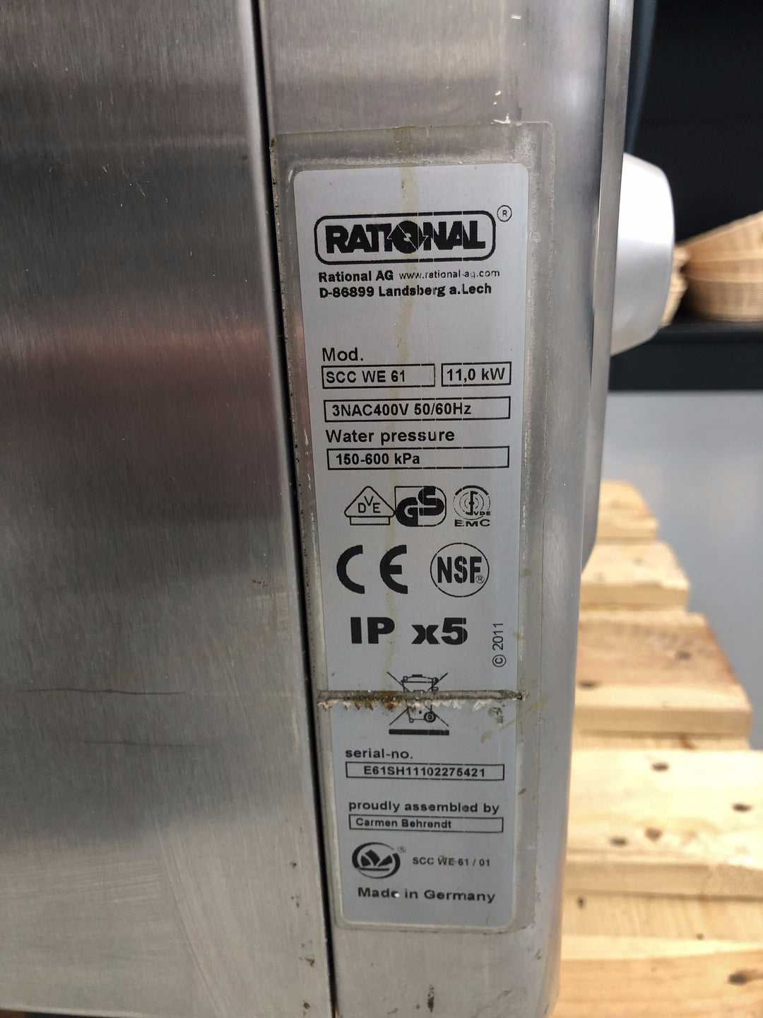 Forno RATTIONAL selfcookingcenter usato white efficiency SCCWE61 elettrico