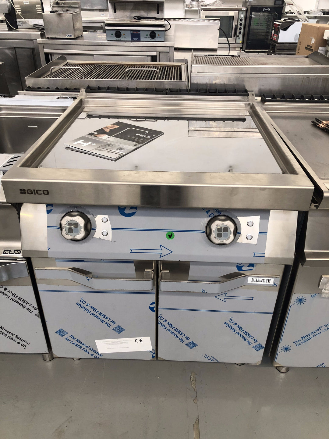 Frytop elettrica trifase GICO serie 900 nuova h plus