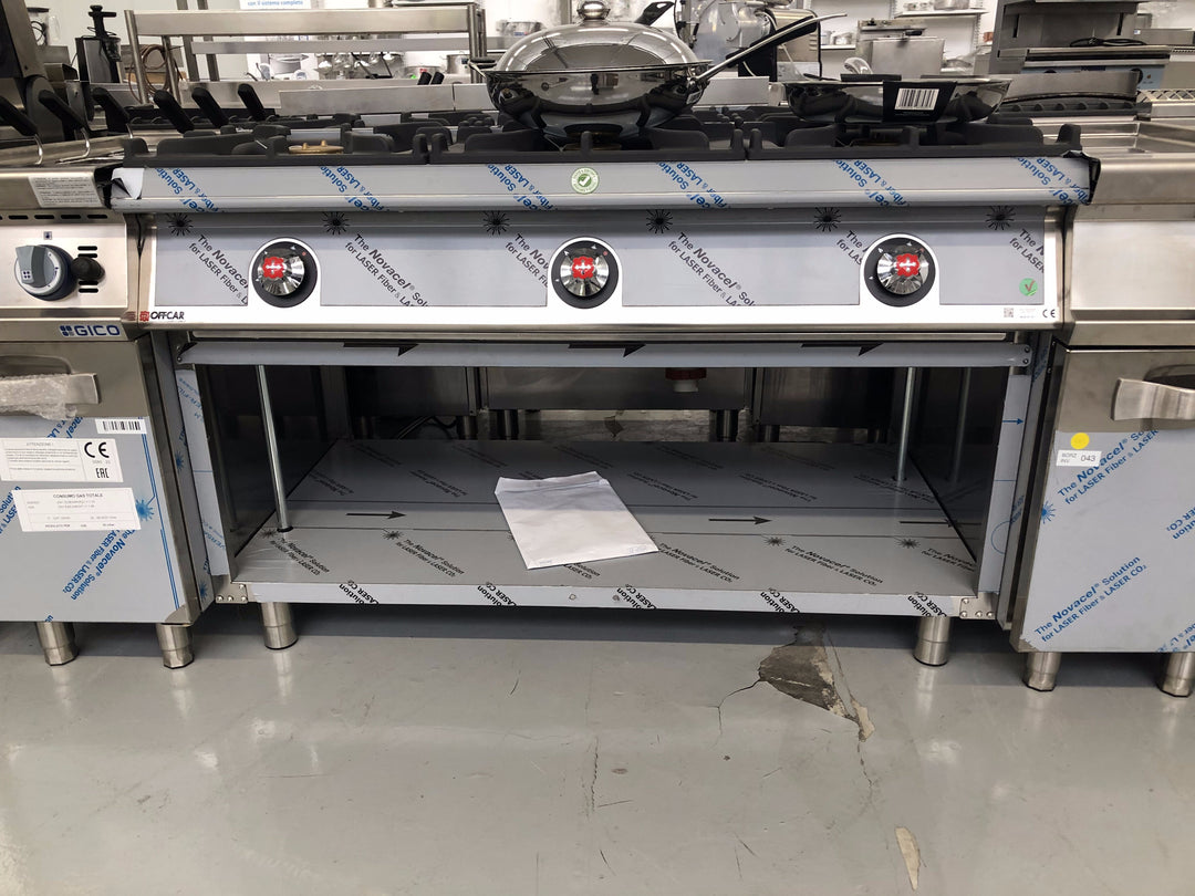 Cucina 6 fuochi a gas OFFCAR 900 nuova