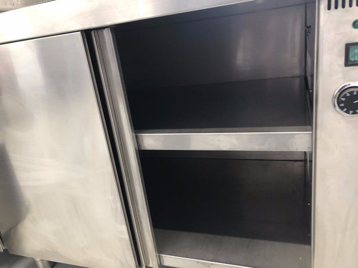 Tavolo caldo in acciaio inox usato/sala espositiva