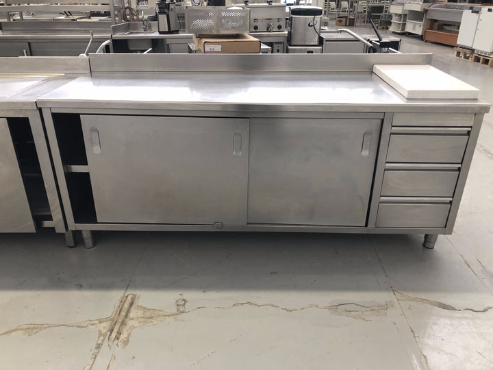 Tavolo inox usato con cassettiera
