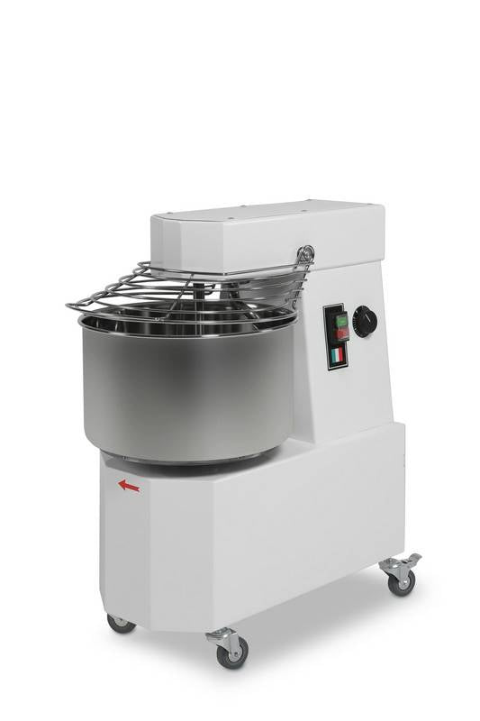 PIZZATEIGMISCHER 20 LITER EINPHASIG MIT ROLLEN