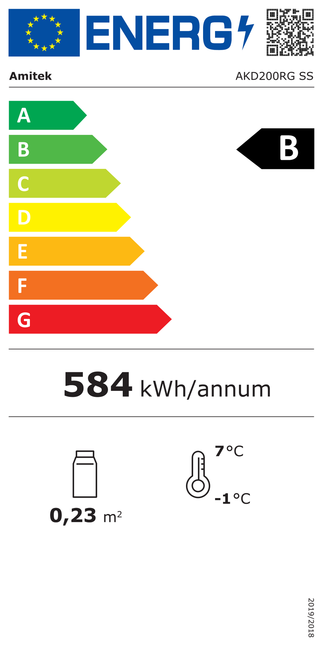 Armadio refrigerato da sotto banco 200 litri - nuovo - AKD200R SS