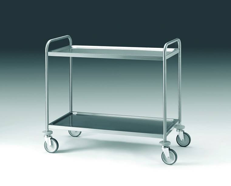 CARRELLO INOX A 2 PIANI