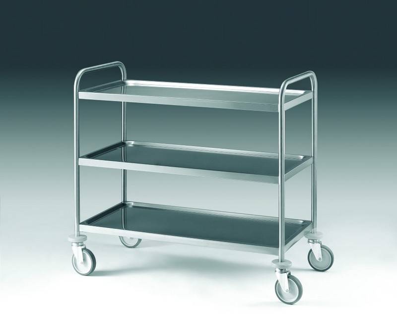 CARRELLO INOX A 3 PIANI