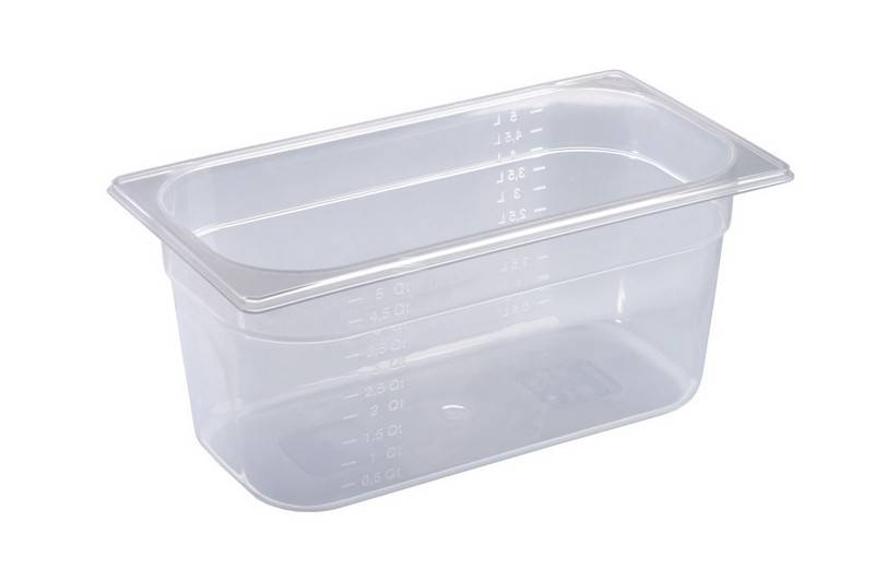 POLYPROPYLENE BASIN GN1/3 H65MM