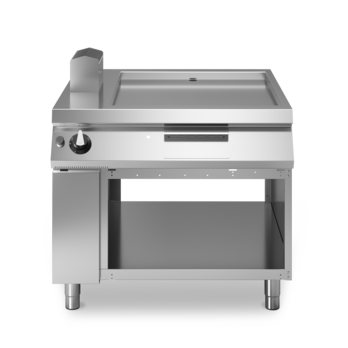 Fry top gas piastra liscia su vano aperto Cod. R110/100FTG/L/A