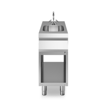 Elemento neutro con lavello su vano aperto Cod. R110/40LA/A