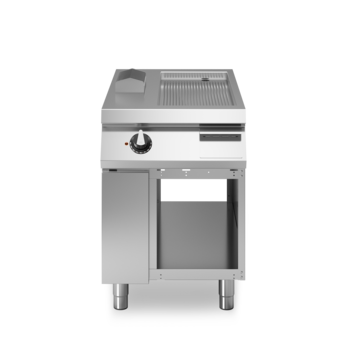 Fry top elettrico piastra cromata su vano aperta Cod. R110/60FTE/CR/A