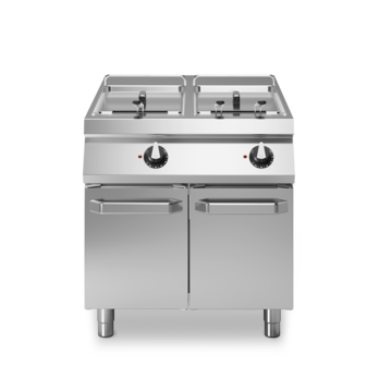 Friggitrice elettrica 2 vasche 21+21 litri su vano con porte Cod. R110/80FRER/2V21/P