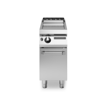 Fry top gas piastra liscia su vano con porta Cod. R90/40FTG/L/P