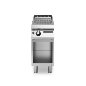 Fry top gas piastra rigata su vano aperto Cod. R90/40FTG/R/A