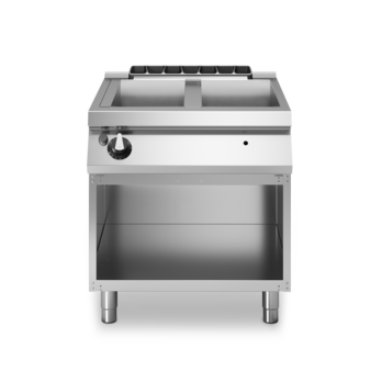 Gas-Bain-Marie 2 GN (1+1/3) auf offenem Unterbau Art. R90/80BMG/A