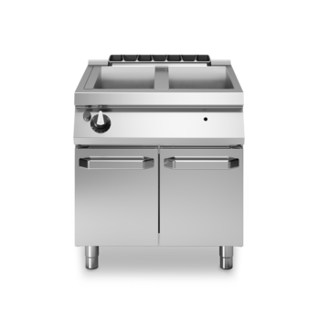 Gas-Bain-Marie 2 GN (1/1 + 1/3) auf Unterschrank mit Türen Art.-Nr. R70/80BMG/P