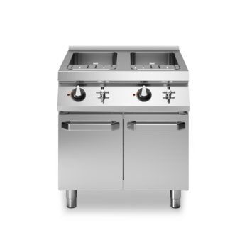 Cuocipasta elettrico, 2 vasche 40+40 lt Dotazione: 2 falsifondi 470x295 mm Cod. R90/80CPE/2V40/P