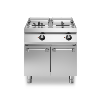 Friggitrice elettrica 2 vasche 17+17 litri su vano con porte Cod. R70/80FRER/2V17/P