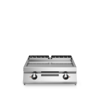 Electric Fry Top, smooth chromed plate, top model, Code R70/80FTE/CL/T