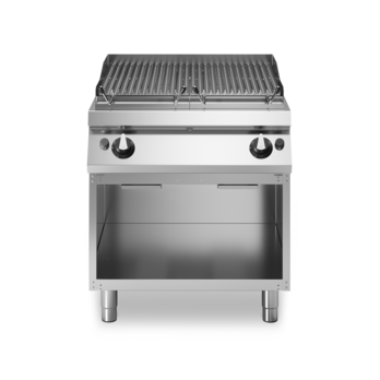 Griglia gas a pietra lavica su vano aperto Cod. R70/80GRLI/A