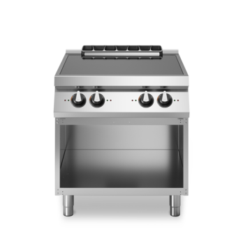 Electric induction hob, 4 zones on open cabinet, Code R90/80IND/A