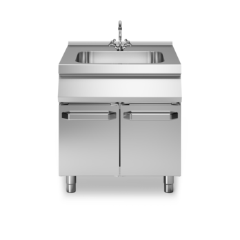 Elemento neutro con lavello su vano con porte Cod. R90/80LA/P