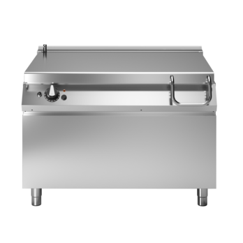 Brasiera ribaltabile elettrica vasca in ferro 120 litri motorizzata Cod. R90/120BRE/120F/M