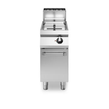 Gas fryer, 1 free-standing tank, 21 liters, with cabinet and door, Code R90/40FRGL/1V21/P