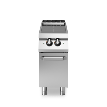 2-zone induction hob on a cabinet with door Cod. R90/40IND/P