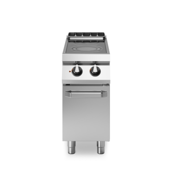 Piano di cottura elettrico in vetroceramica a 2 zone su vano con porta Cod. R90/40PVE/P