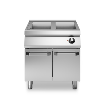 Gas-Bain-Marie 2 GN (1+1/3) auf Unterschrank mit Türen, Art.-Nr. R90/80BMG/P