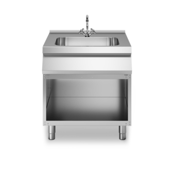 Elemento neutro con lavello su vano aperto Cod. R90/80LA/A