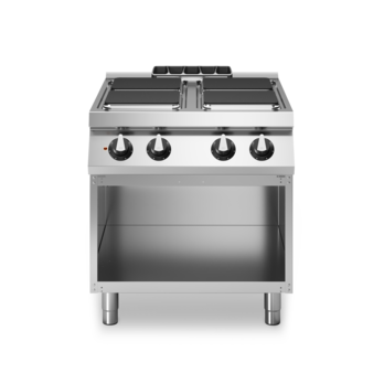 Piano di cottura elettrico 4 piastre su vano aperto Cod. R90/80PCEQ/A