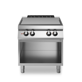 Cucina tuttapiastra elettrica 4 zone su vano aperto Cod. R90/80TPE/A