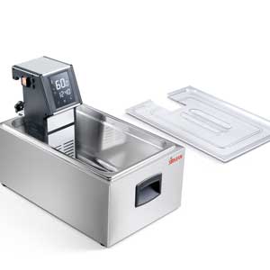 Vasca inox con coperchio GN1/1 per Softcooker