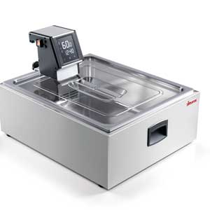 Vasca inox con coperchio GN2/1 per Softcooker