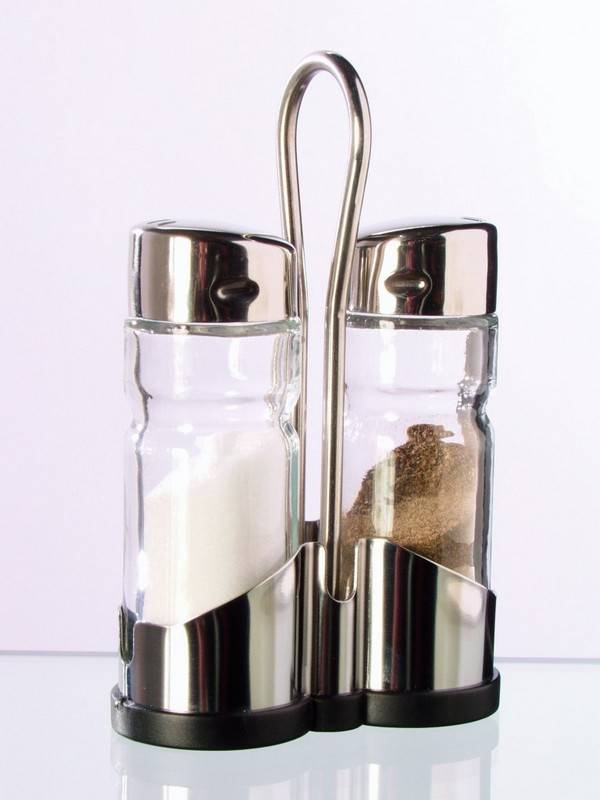 SET 2 PEZZI SALE E PEPE ACCIAIO INOX