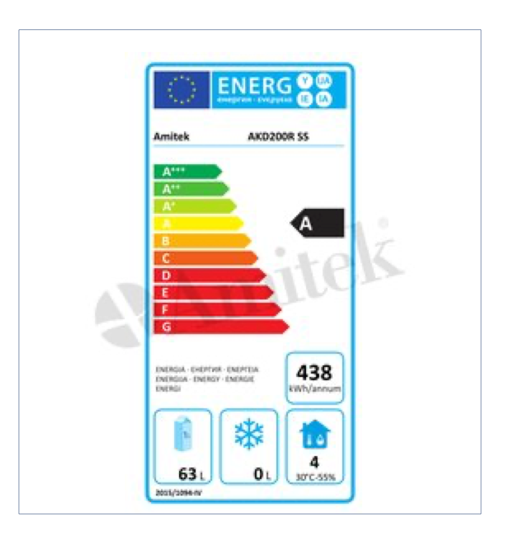 Armadio refrigerato da sotto banco 200 litri - sala espositiva - AKD200R SS