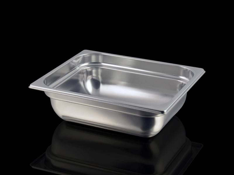 BACINELLA ACCIAIO A TENUTA PER SOTTOVUOTO 1/2H100MM