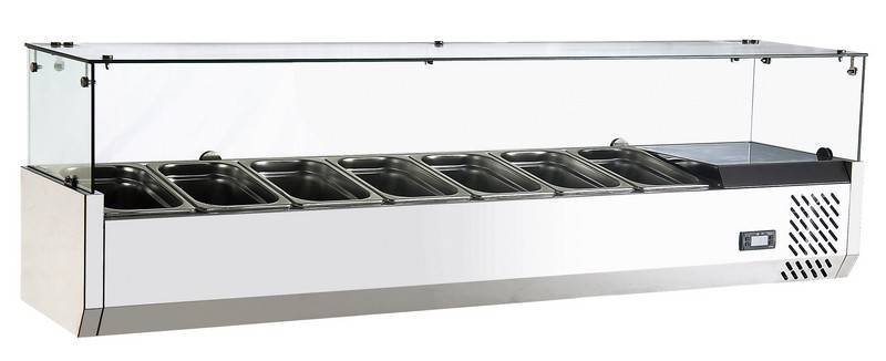 VETRINA REFRIGERATA DA BANCO 1500/380 6 GN 1/3