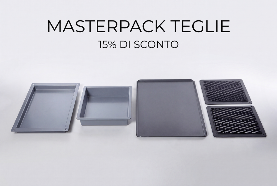 Pack teglie Rational, 4pz: Cod. 60.73.671 + Cod. 60.73.801 + 6014.1202 + Cod. 6014.2306